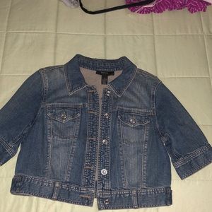 Style & Co Denim Elbow Length Stretchy Jacket